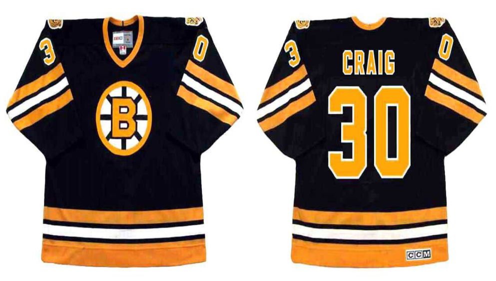 2019 Men Boston Bruins #30 Craig Black CCM NHL jerseys